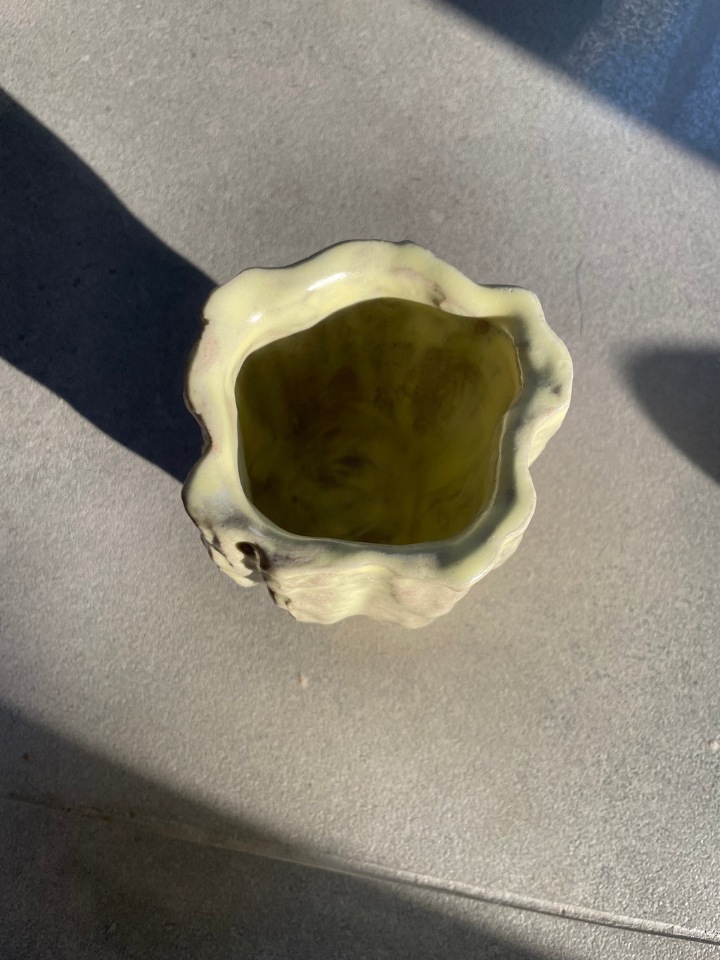 Ceremonial cacao cup - Lime Cacao pod