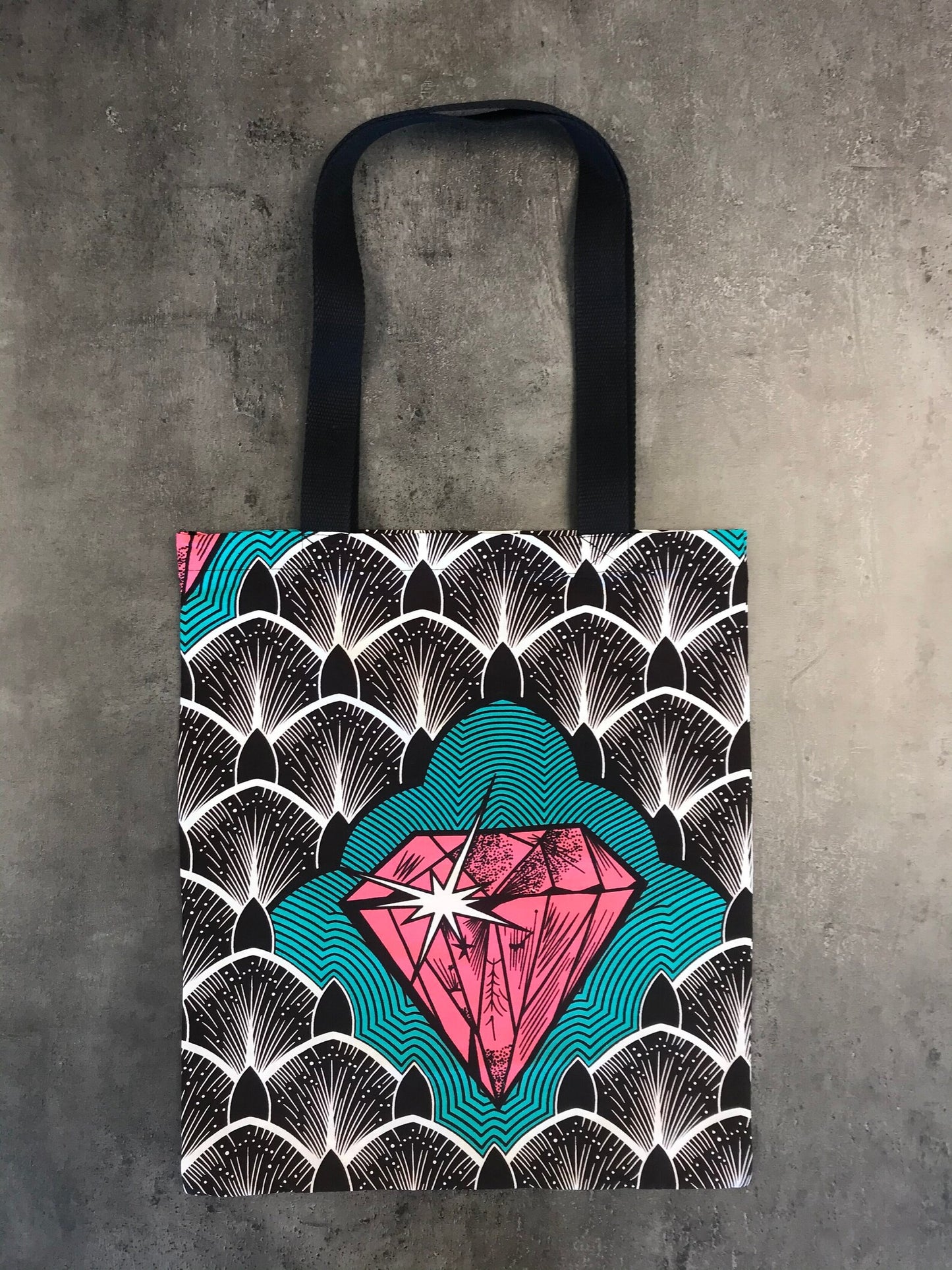 Totebag in wax - Leila